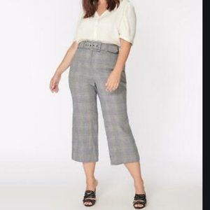 Veronica Beard Dexter Pant Navy Multi 20 Plus NEW